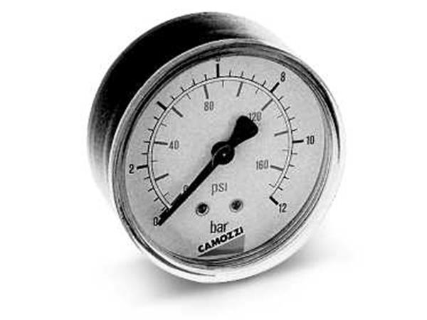 MANOMETRO 1 /8 0-12 BAR ROSCA TRASEIRA DIAM 50MM - COD. M053-P12