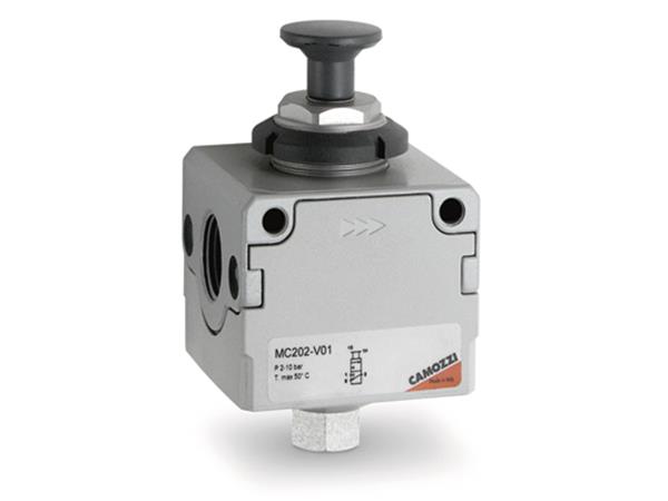 VALV. ISOLAMENTO MANUAL 3/2 VIAS ROSCA 1/4 - CÓD. MC104-V01