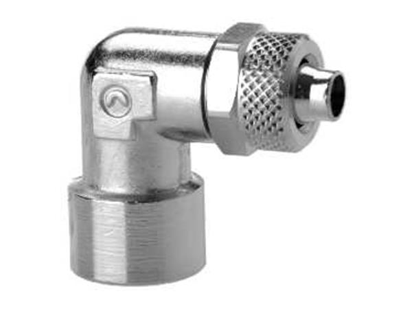 CONEXAO RAPIDA COTOVELO FEMEA COM ROSCA 1/4 PARA MANGUEIRA DE 10 -  CÓD. 1493 10/8-1/4