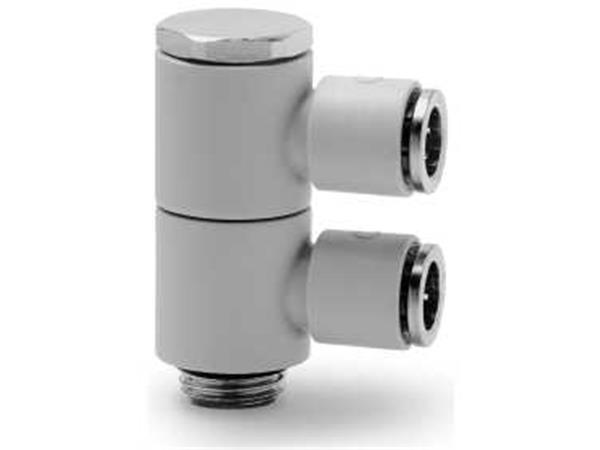 BANJO MONTADO G1/4 P/ TUBO 8MM 2 POSICOES - CÓD. 7612 02-8-1/4