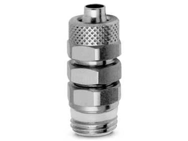 CONEXAO RAPIDA RETA GIRATORIA PARA TUBO 6MM COM ROSCA 1/4 - 03.06.02.0039 - CÓD. 1560 6/4-1/4
