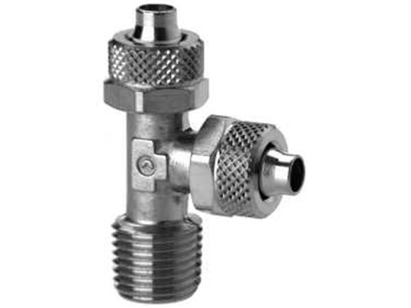 CONEXAO RAPIDA TEE COM ROSCA LATERAL 1/8 - 03.06.03.0009 - CÓD. 1420 6/4-1/8