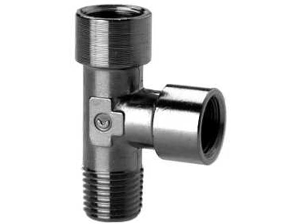 CONEXAO TEE COM UMA ROSCA MACHO LATERAL E DUAS FEMEAS 1/8  - 03.06.03.0003 - CÓD. 2070 1/8-1/8