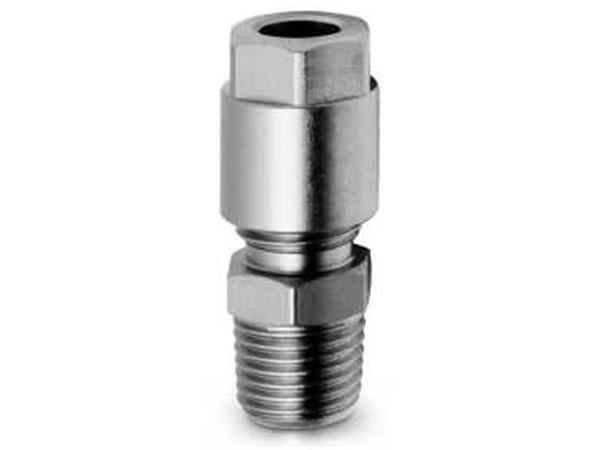 CONEXAO UNIVERSAL RETA PARA TUBO 6MM E ROSCA 1/8 - CÓD.  1050 6-1/8