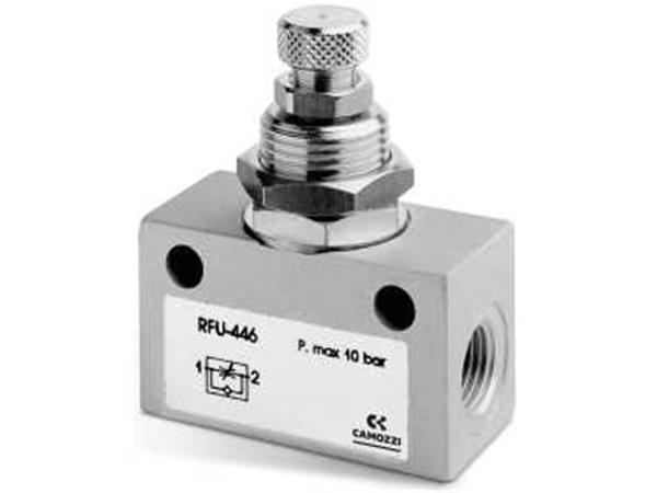 REG DE FLUXO PNEUMATICO UNIDIRECIONAL G1/4 - COD. RFU 446-1/4