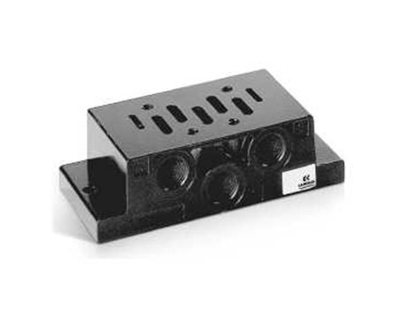 SUB-BASE INDIVIDUAL COM SAIDA LATERAL PARA ISO 3 - CÓD. 903-F3A