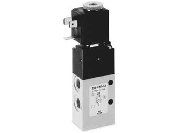 VALV 3/2 VIAS NF  G1/8 SIMPLES SOLENOIDE - CÓD. 338-015-02