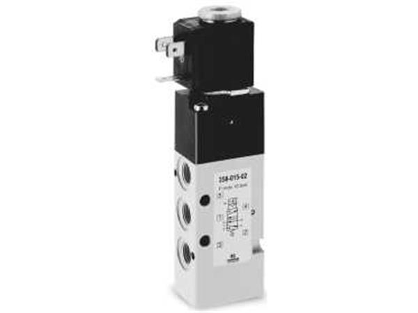 VALV 5/2 VIAS NF G1/4 SIMPLES SOLENOIDE + BOBINA 24VCC + CONECTOR - CÓD. 354015-24V  - 638422
