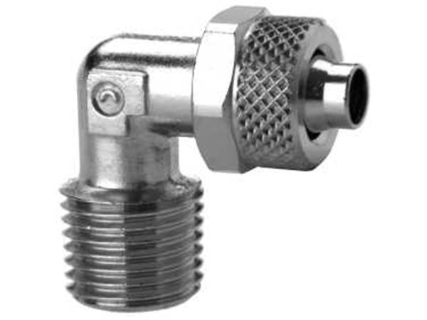 CONEXAO RAPIDA COTOVELO FIXO PARA TUBO 10MM - CÓD. 1500 10/8-1/8