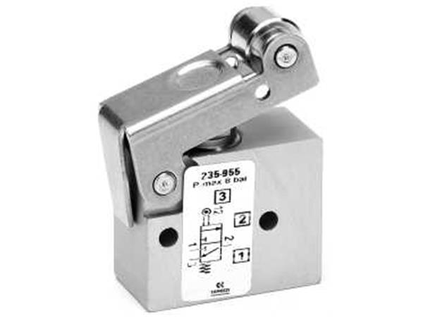 MINIVALVULA 3/2 VIAS ROSCA M5 ROLETE - CÓD. 235-955