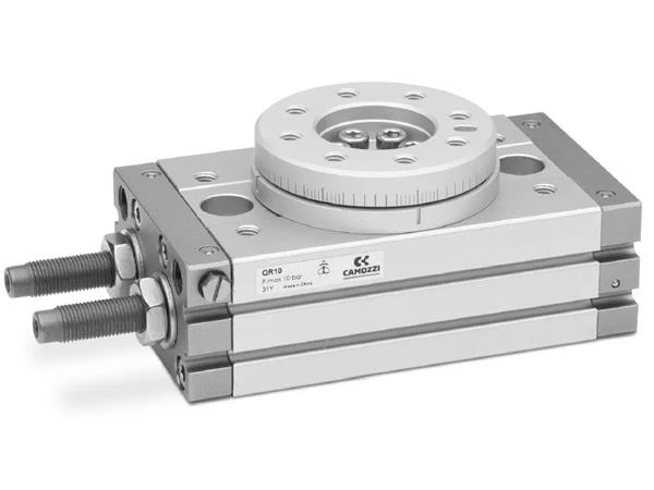 ATUADOR ROTATIVO SERIE QR Ø30 MM - STOP MECANICO - CÓD. 