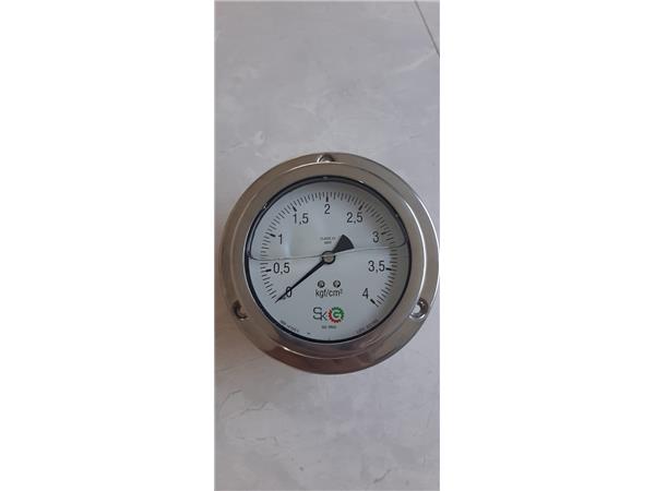 MANOMETRO MOD. FIPG100/6, ROSCA 1/4 NPT COM GLICERINA, ESCALA 0-4 KGF/CM2