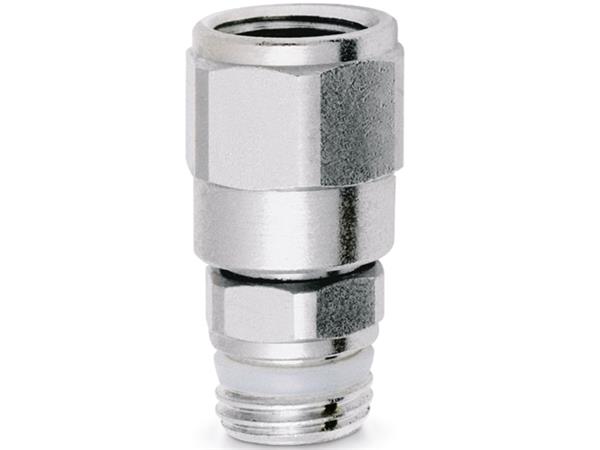 CONEXAO RETA MACHO/FEMEA GIRATORIA DE 1/8 - CÓD. 2541 1/8-1/8