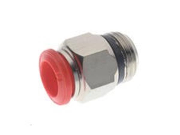 CONEXAO RETA MACHO 10MM X 1/4 BSP VERMELHO - CÓD. SKPC10G02VM