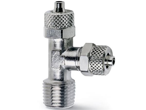 CONEXAO RAPIDA TEE COM ROSCA LATERAL 1/8 P/ TUBO 5/3